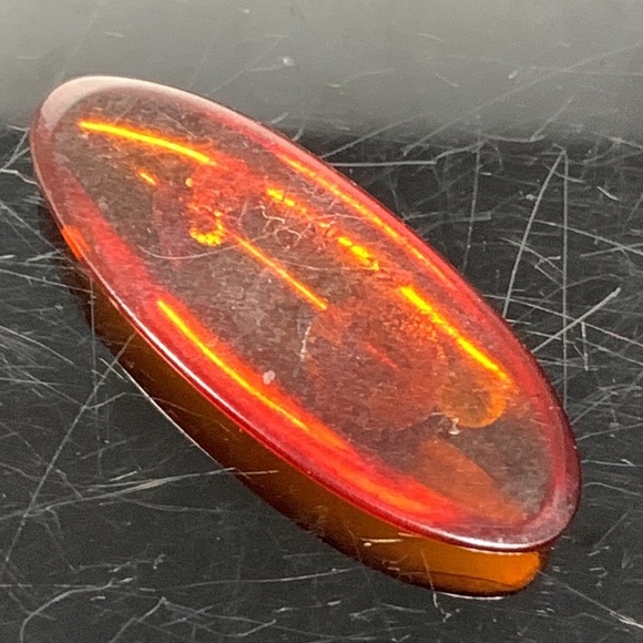 Amber 4.63 Cts Natural Orange Red Color Baltic Gemstone Cabochon for Jewelry - Picture 4 of 17